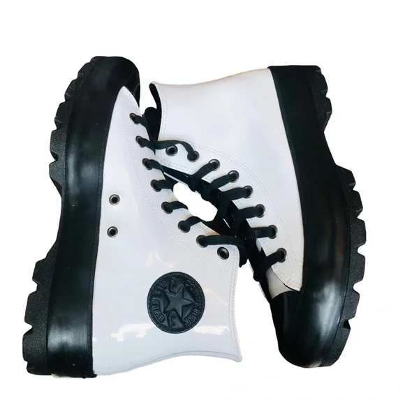 Converse Chuck Taylor All Star High Surface Fusion Lugged Boots White Size 10 - Picture 2 of 12